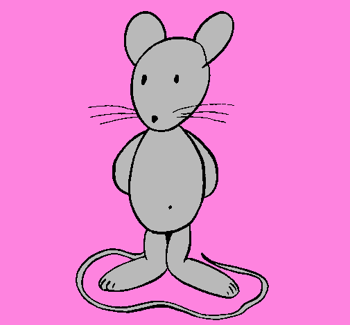 Coloring page Standing rat painted byElias.