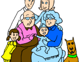 Coloring page Family  painted byDAd