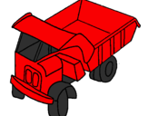 Coloring page Dumper truck painted byLouis