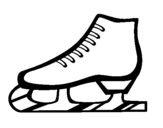Coloring page Figure skate painted bybastian