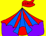 Coloring page Circus painted bylana