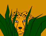 Coloring page Cheetah painted bymichele