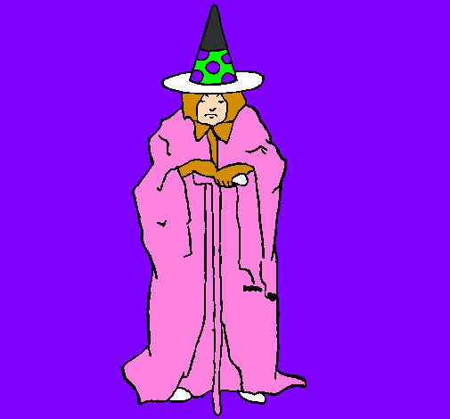 Coloring page Mysterious sorceress painted byN3$1@