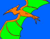 Coloring page Pterodactyl II painted byL.J.