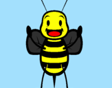 Coloring page Little bee painted byMadison