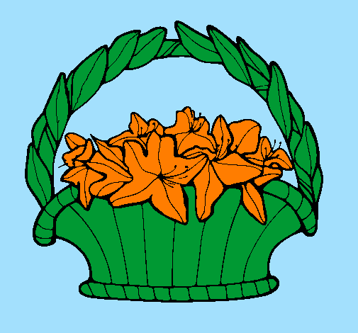 Basket of flowers 4