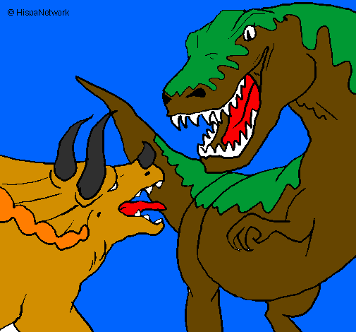 Dinosaur fight