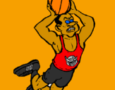 Coloring page Slam dunk painted byjoey