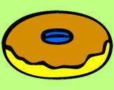 Coloring page Doughnut painted byElias.