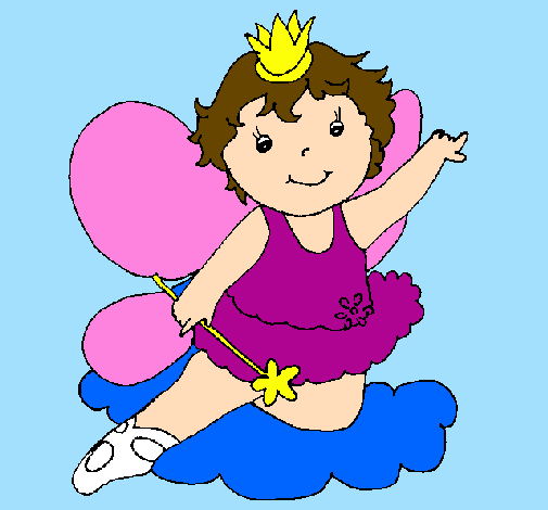 Coloring page Fairy painted byalex