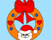Coloring page Christmas decoration painted byMarga