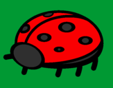 Coloring page Ladybird painted byemma