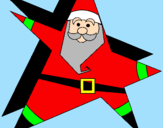 Coloring page Star shaped Father Christmas painted byBELDEN   LEE