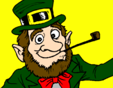 Coloring page Leprechaun painted byLegion