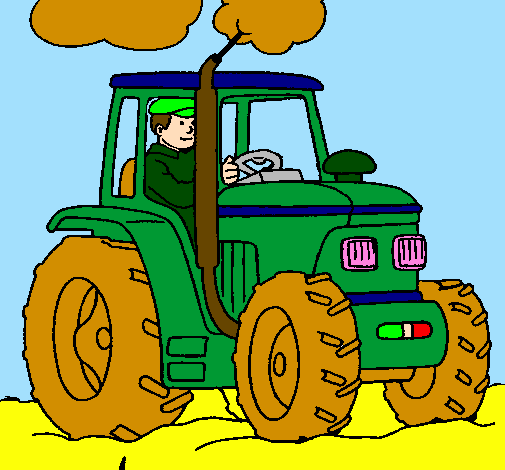 Tractor working