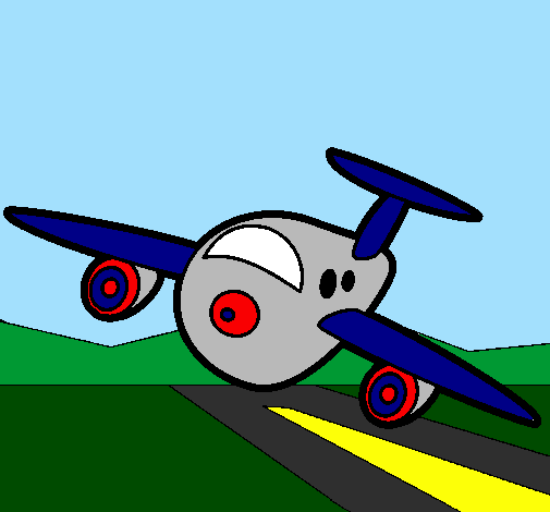 Plane landing