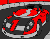 Coloring page Race car painted bytotiy
