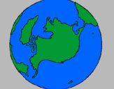Coloring page Planet Earth painted bykisa