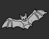 Coloring page Flying bat painted byesujs