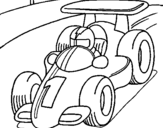 Coloring page Racing car painted bySampson by Nate
