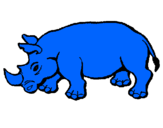 Coloring page Rhinoceros painted bymaxi