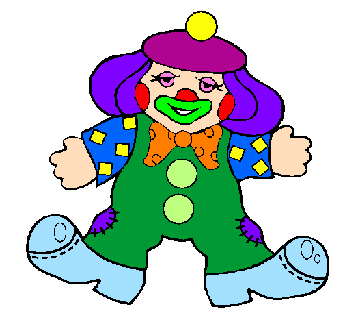 Coloring page Clown with big feet painted byALEJANDRA