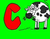 Coloring page Cow painted bylulu