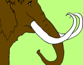Coloring page Mammoth painted byCandie