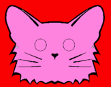 Coloring page Cat painted byCHLOE