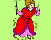 Coloring page Fairy godmother painted byWXJerry