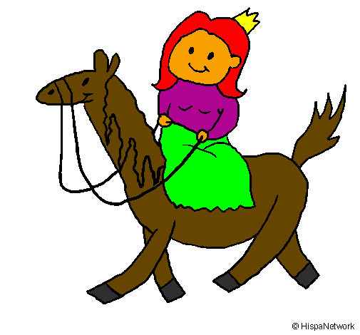 Princess on horseback