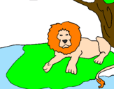 Coloring page The Lion King painted byrishikesh