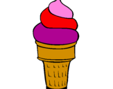 Coloring page Soft ice-cream painted byvaleria rivera