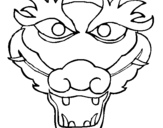 Coloring page Dragon painted byJuan Pablo