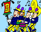 Coloring page Musical band painted bybanda de sofia