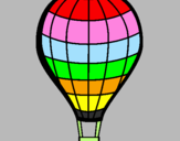 Coloring page Hot-air balloon painted bycameron