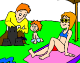 Coloring page Family vacation painted byALEJANDRA