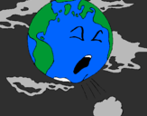 Coloring page Sick Earth painted byarryill