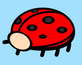 Coloring page Ladybird painted byclara