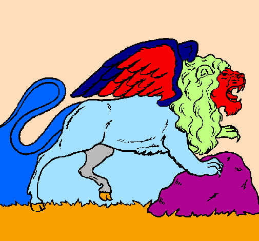 Winged lion