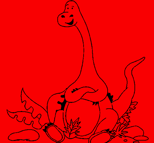 Seated Diplodocus 