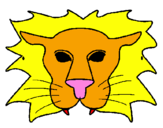 Coloring page Lion painted bydiana