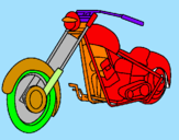 Coloring page Motorbike painted byhenry