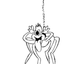 Coloring page Teasing spider painted bydaniel