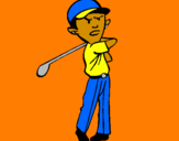 Coloring page Golf painted byZAC AND JONATHAN