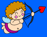 Coloring page Cupid painted byKay