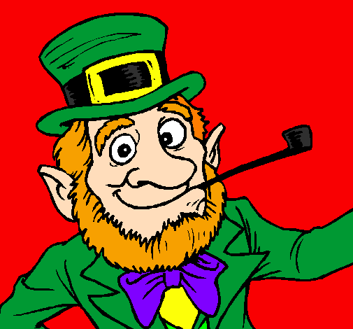 Coloring page Leprechaun painted byTHEO