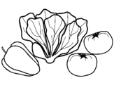 Coloring page Vegetables painted byshianna