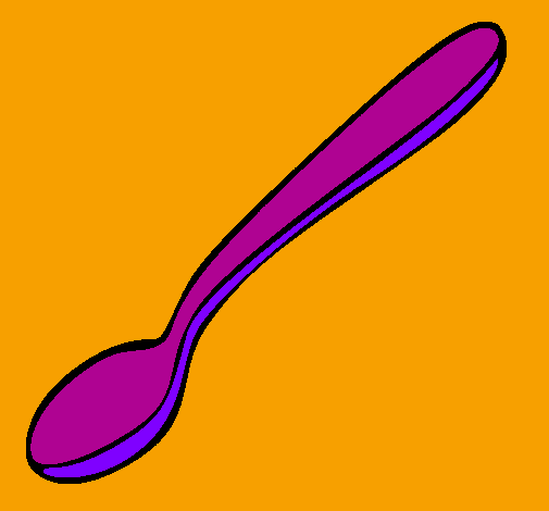 Coloring page Spoon painted by.m,,,,,,,,,,,ssdfr4567,,,