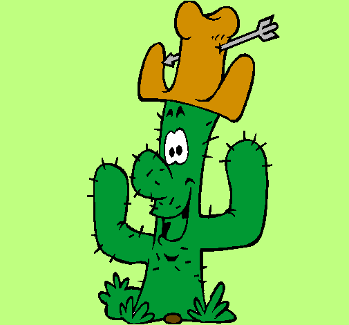 Cactus with hat
